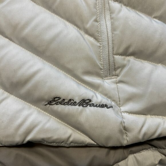 EDDIE BAUER DOWN PUFFER VEST WITH FUR-TRIMMED HOOD - Picture 8 of 8